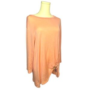 ~ Bobeau Peach‎ Top Feminine Boho Size Large